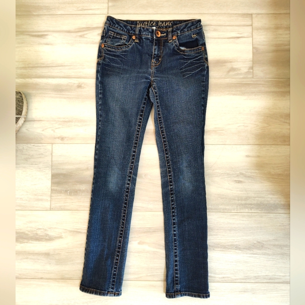 Girls Justice straight leg Jeans Sz 14
